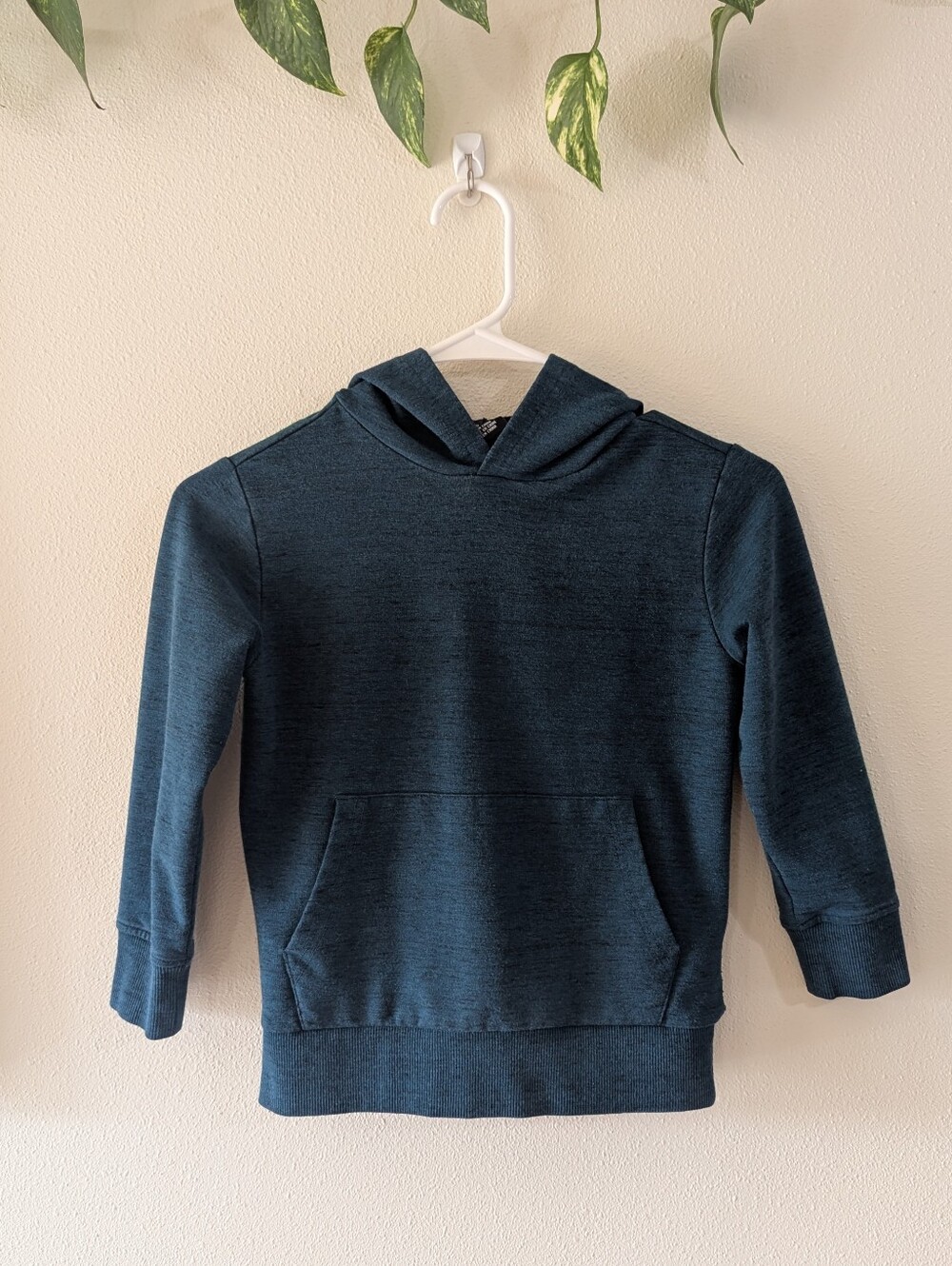 Heathered Teal & Black Hoodie